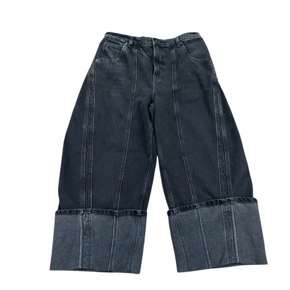 Free People We The Free Olsen Cuffed
Barrel Jeans Sz 29 - Picture 3 of 10